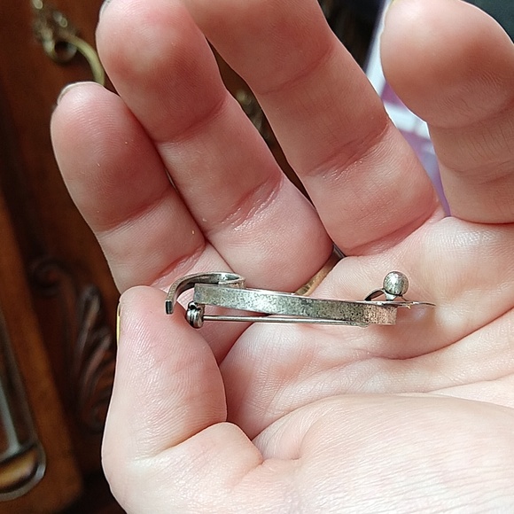 Wonderful beau sterling silver 925 dog brooch pin etch outline vintage - Picture 7 of 7